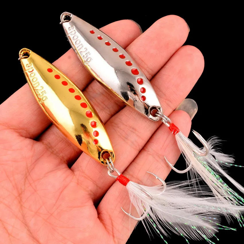 Description Picture 2 of itemMetal Vib Leech Spinners Spoon Lures 2.5g 5g 7.5g 10g 15g 20g 25g 30g Artificial Bait Lure Fishing Tackle for Bass Pike Perch
