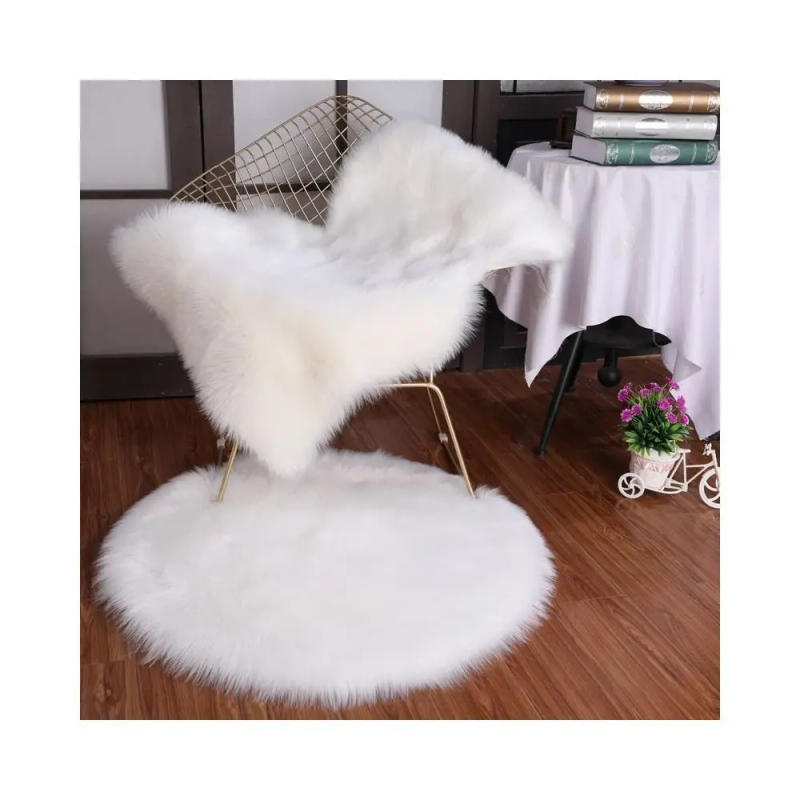 Description Picture 6 of itemArtificial Sheepskin Long Hair Carpet Floor Wool Fluffy Soft Mat Soft Faux Fluffy Shaggy Rugs Home Decor