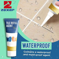 ZEXEF 20/120ml Waterproof and Mildew-Proof Tile Floor Caulk Tile Grout Repair Sealer Repair Bathroom and Pool Ceramic Floor Gap