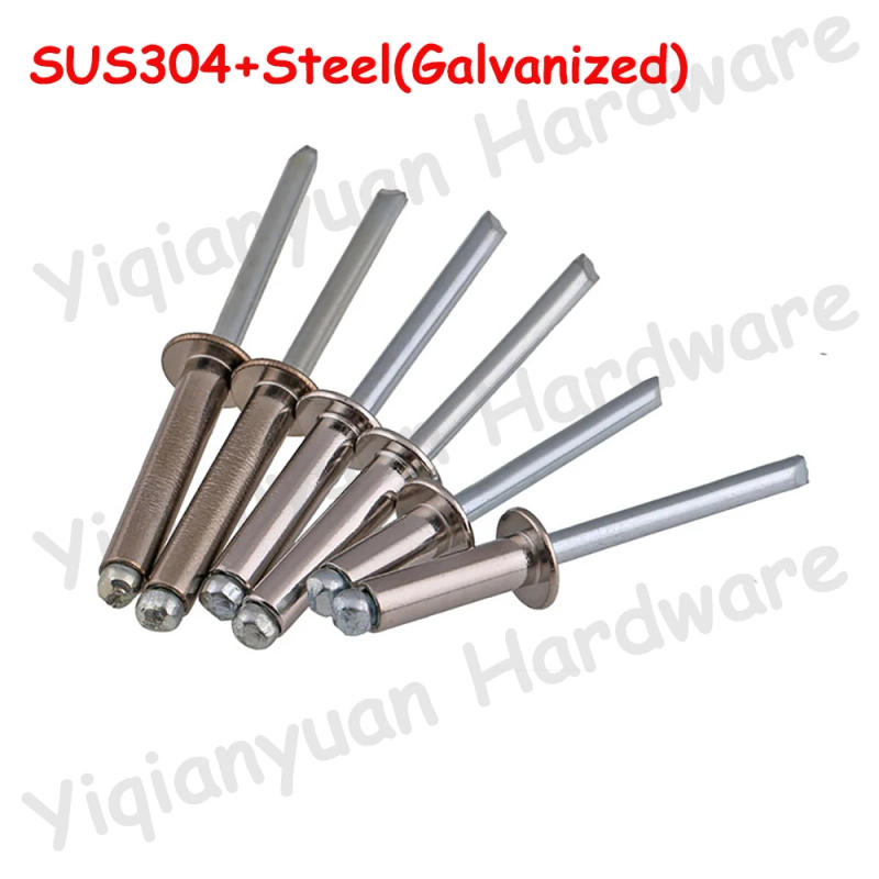 Description Picture 3 of item10Pcs~30Pcs M4 SUS304 Stainless Steel Knurled Body Open Pop Blind Rivet Pull Nails Tool Round Head Self-plugging Rivet GB12618