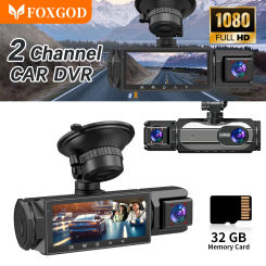 Dual Channel Camera Dash Cam for Cars Camera Black Box 1080P Video Recorder Rear View Camera For Vehicle Car DVR Car Accessories