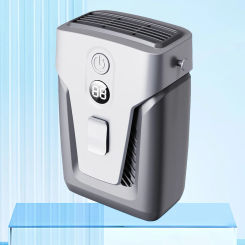 USB Portable Cooler Clip-on 3.7V/1.2A Small Air Conditioner Bladeless 12000mAh Power Bank 3-gear Wind for Outdoor Work
