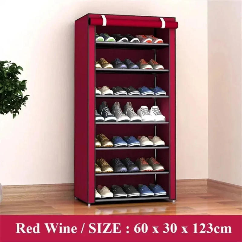 Description Picture 5 of itemMultilayer Shoe Rack Organizer Nonwoven Fabric Hallway Entryway Stand Holder Space Saving Cabinet Home Furniture Dustproof Shelf
