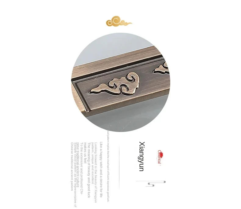 Description Picture 3 of itemChinese Style Cabinet Door Handle New Chinese Style Furniture Wardrobe Handle Cabinet Drawer Antique Single Hole Handle Pull