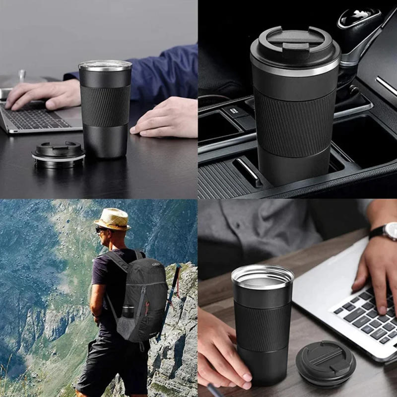 Description Picture 4 of item380ML/510ML Travel Coffee Mug Stainless Steel Thermal Mug Leakproof Car Tumbler Vacuum Flasks Portable Insulated Bottles