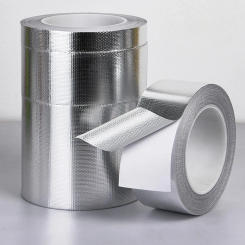 20m Heavy-Duty High-Temperature Resistant Fiberglass Aluminum Foil Tape for HVAC Sealing, Fireproof Heat Resistant Tape