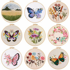 Skill Hand Sewing Cross Stitch Embroidery Kits Hoop Frame Rings Supplies Racks Patterns Sets For Handmade Diy Kit Adult Crafts