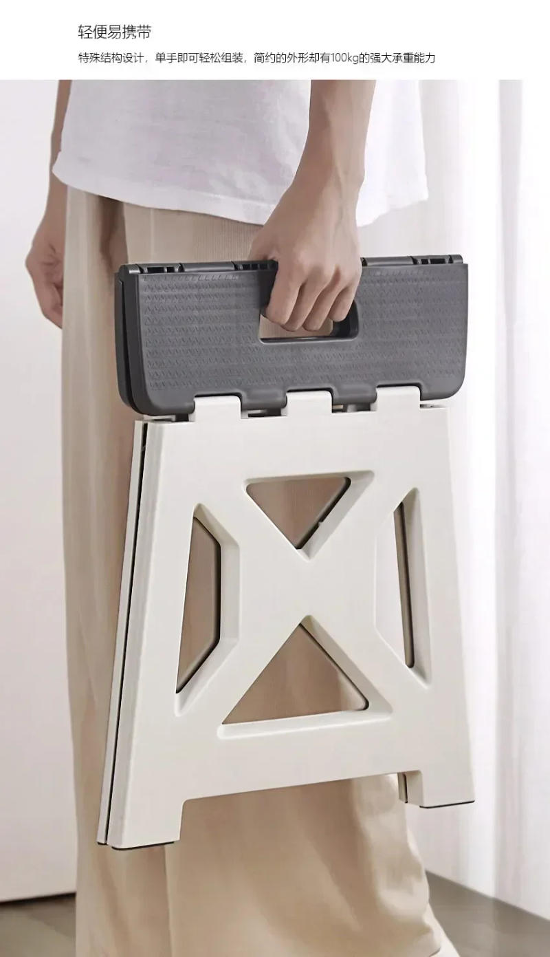 Description Picture 6 of itemOulylan Portable Plastic Folding Stool Outdoor Camping Stool Chair Seat Home Bathroom Kitchen Garden Camping Kids Adults Chair