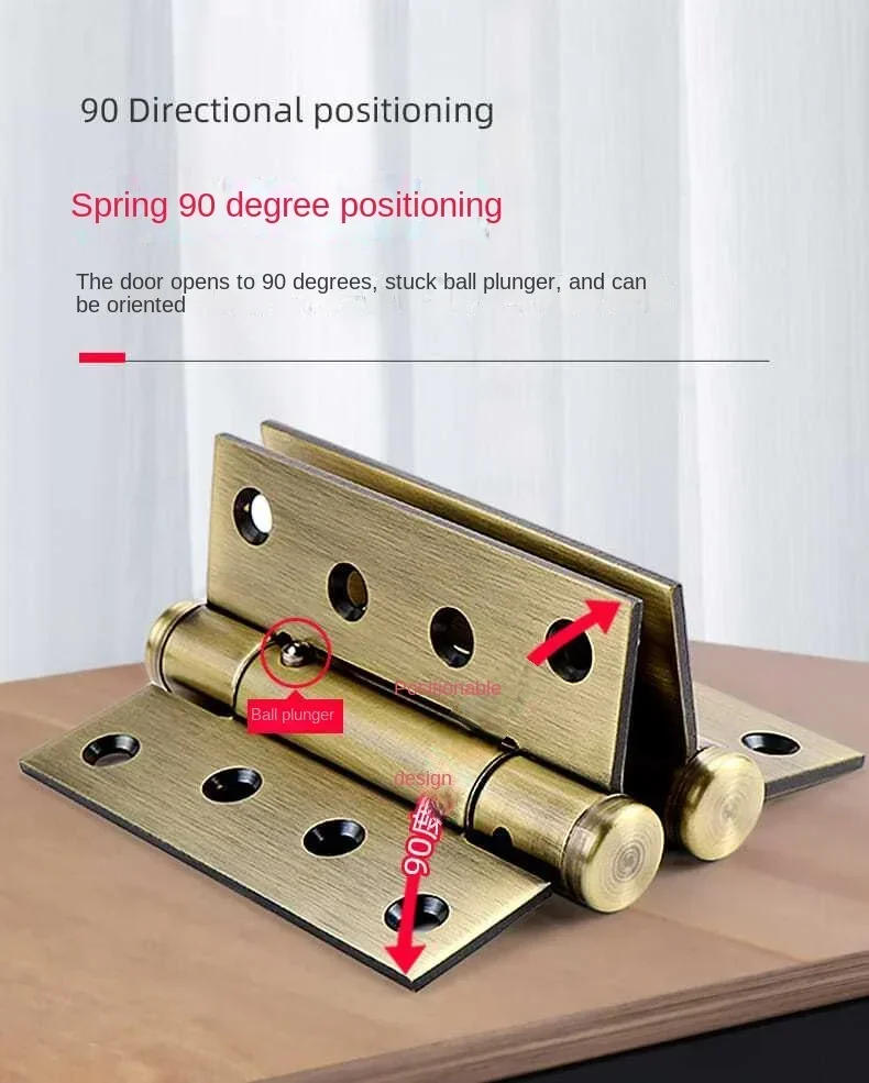 Description Picture 6 of itemLnvisible Door Hinge with Door Closer Automatic Door Closing Self-Rebound Hydraulic Spring Buffer Positioning Self-Closing Woode