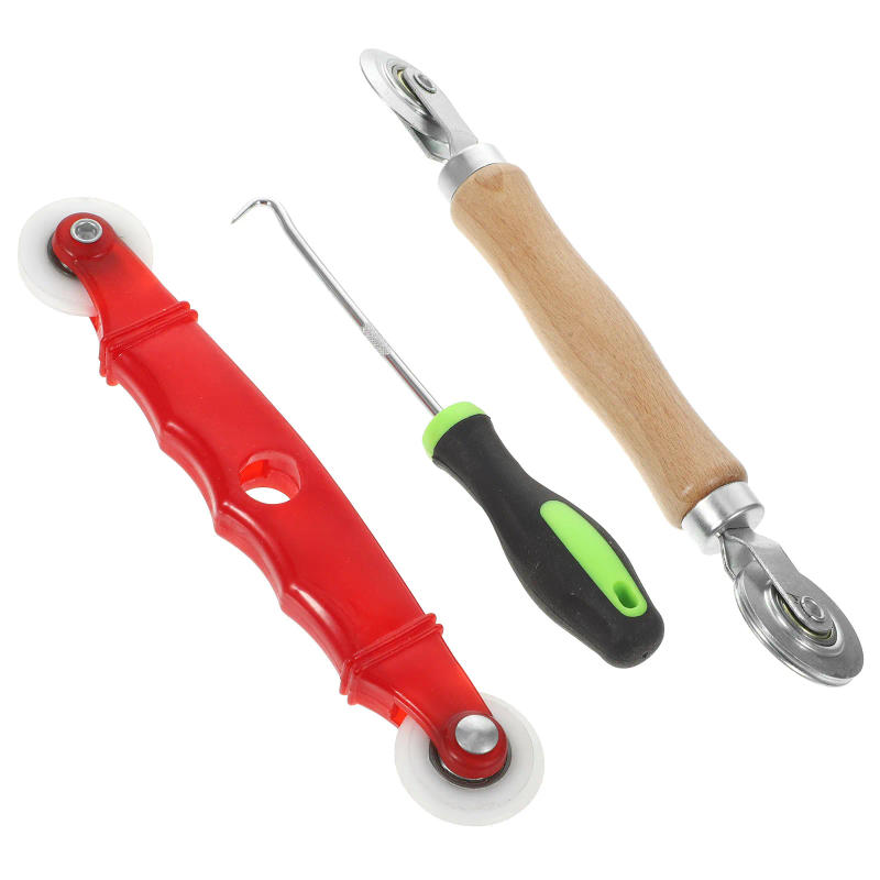 Description Picture 4 of item1 set Screen Press Tool Roller Spline Hook Replacement Removal Aluminum Frame Accessories Window Repair Kit Steel Screen