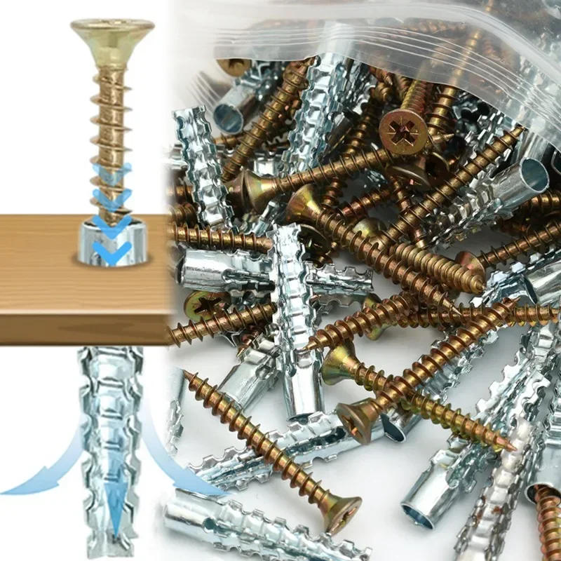 Description Picture 5 of itemSelf Tapping Screw Drilling Plug Metal Expansion Tube Pipe Solid Serrated Thorny Wall Anchor Expansion Bolt Fastener Improvement