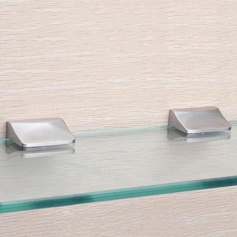 Description Picture 6 of itemGlass Clamp Glass Plated Brackets 304 Stainless Steel Shelf Holder Support Brackets Clamps Wall Mounted ClampClips