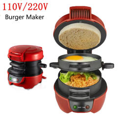 110V 220V US EU Burger Maker Sandwich Maker 3-in-1 Breakfast maker Omelette toaster