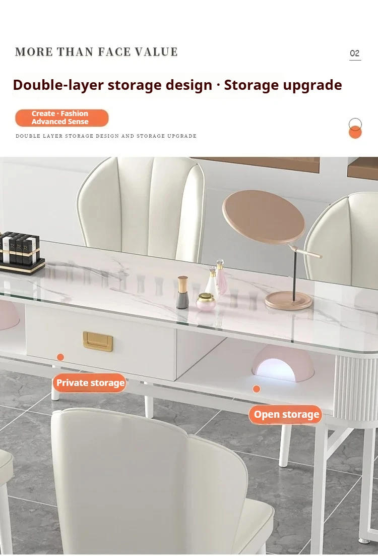 Description Picture 6 of itemCorner Tables Nail Salon Furniture Desk Pedicure Nails Professional Table Makeup Organizer Manicure mesas de manicura nail desk