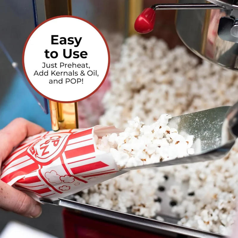 Description Picture 5 of itemPopcorn Maker Machine - Professional Cart With 10 Oz Kettle Makes Up to 40 Cups - Vintage Popcorn Machine Movie Theater Style