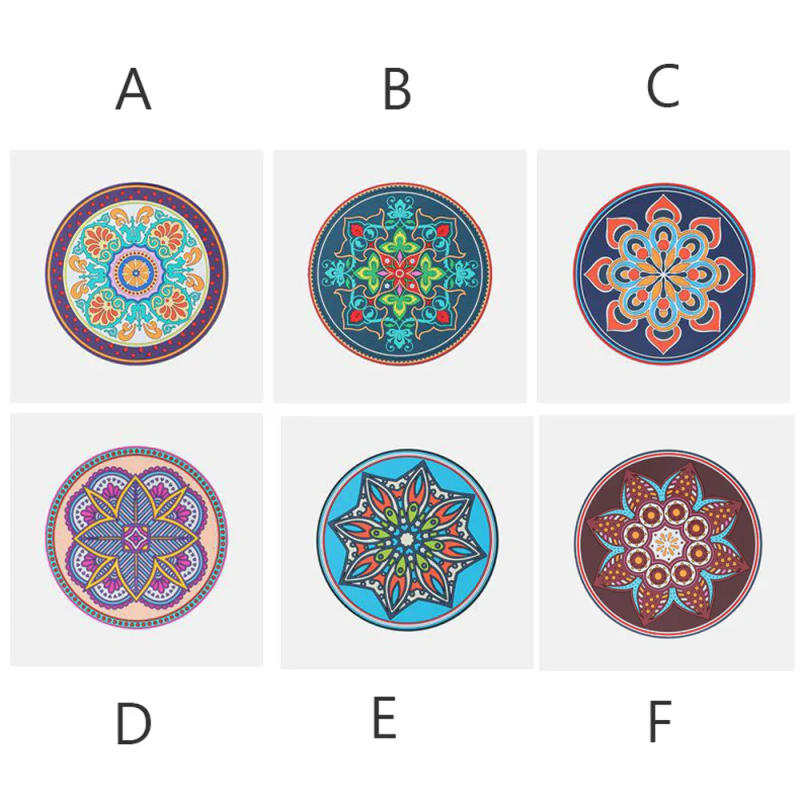 Description Picture 3 of itemSilicone Hot Pot Pads 6.9 Inch Round Hot Trivets for Dining Table Hotpads Art Mats Heat Resistant Pot Holders