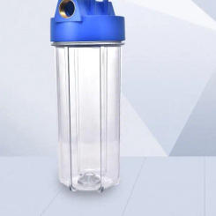10 inch transparent PET filter housing household water purifier pre-filter pipe filter single-stage water purifier