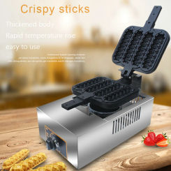 Commercial gas  4pcs Sausage Waffle Maker Non-stick Crispy French Hot Dog Lolly Stick Muffin Baking Machine Hot Dog Machine