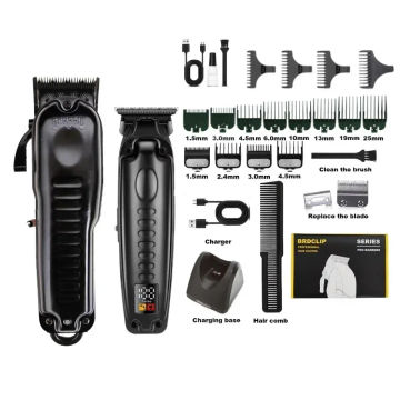 BRDCLIP F81 Men's Professional Oil Head Gradient Electric Hair Clipper Hair Salon's High Power Hair Trimmer Set Haircut Tools