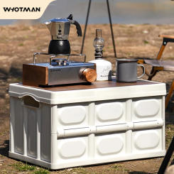 WhoTman Storage Organizer Storage Box Wooden Box Large Capacity Flower Pot Camping folding box for Outdoor Camping Organizer Box
