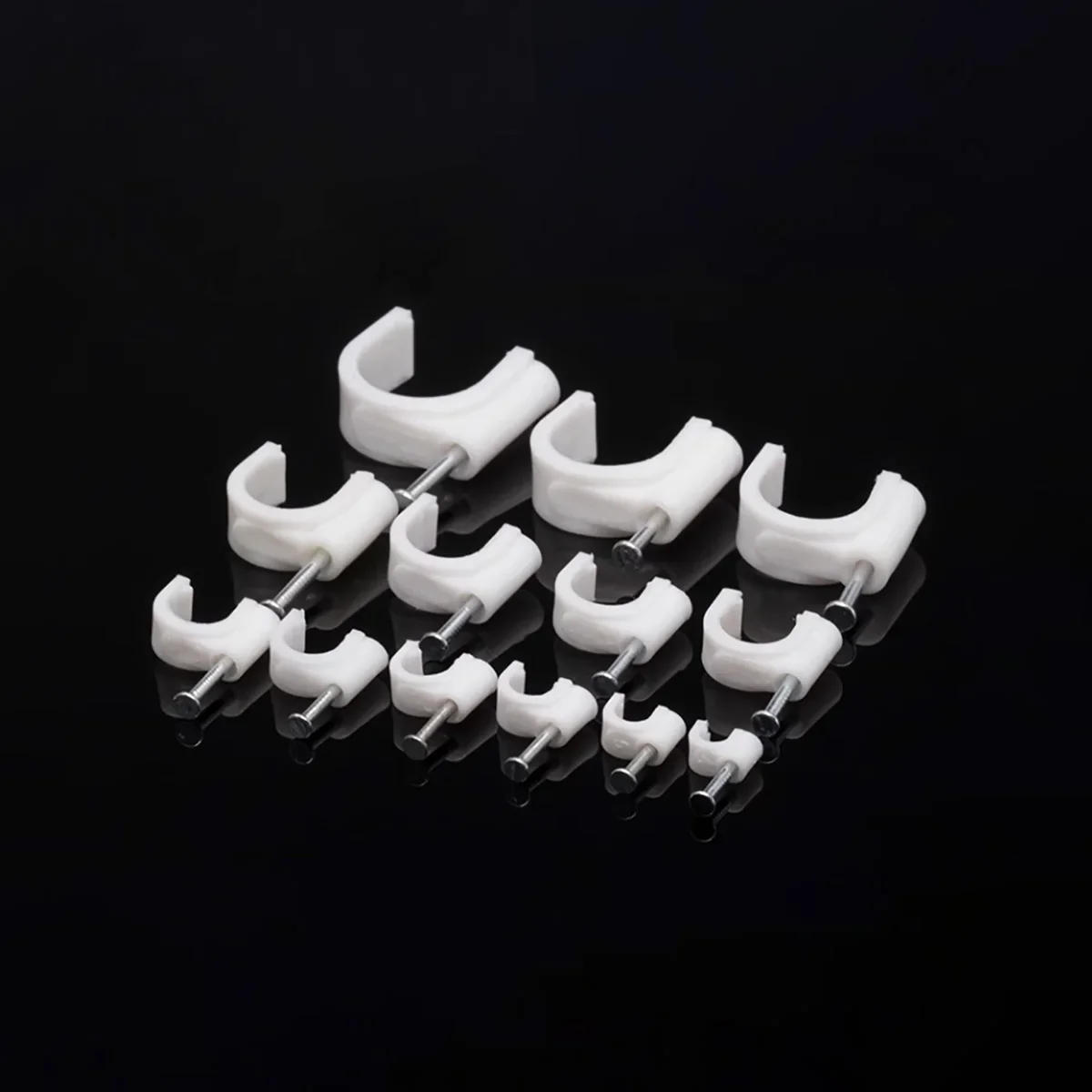 Description Picture 5 of itemSteel Nail Wire Clip Circular Fixing Network Cable Processor