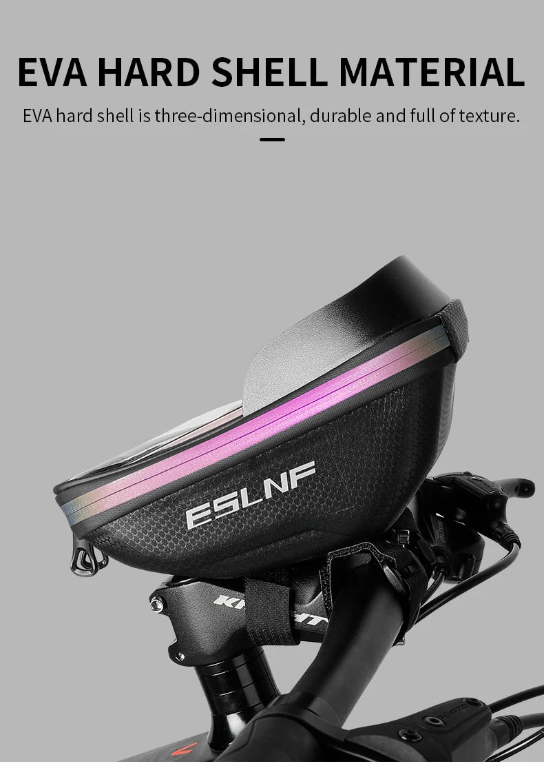 Description Picture 5 of itemBike Phone Mount Bag Bike Front Frame Handlebar Bag Waterproof Bike Phone Holder Case Bicycle Accessories Pouch