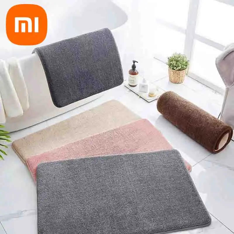 Description Picture 4 of itemXiaomi 60X90CM Super Absorbent Floor Bathroom Antislip Velvet Door Mat Dries Quickly Soft Washable Machine Wash Home Decoration