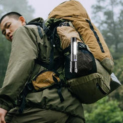 Emergency Spotlight USB Rechargeable 1200mAh Torch Light 30W Outdoor Lantern IPX4 Waterproof Telescopic Zoom for Camping Fishing