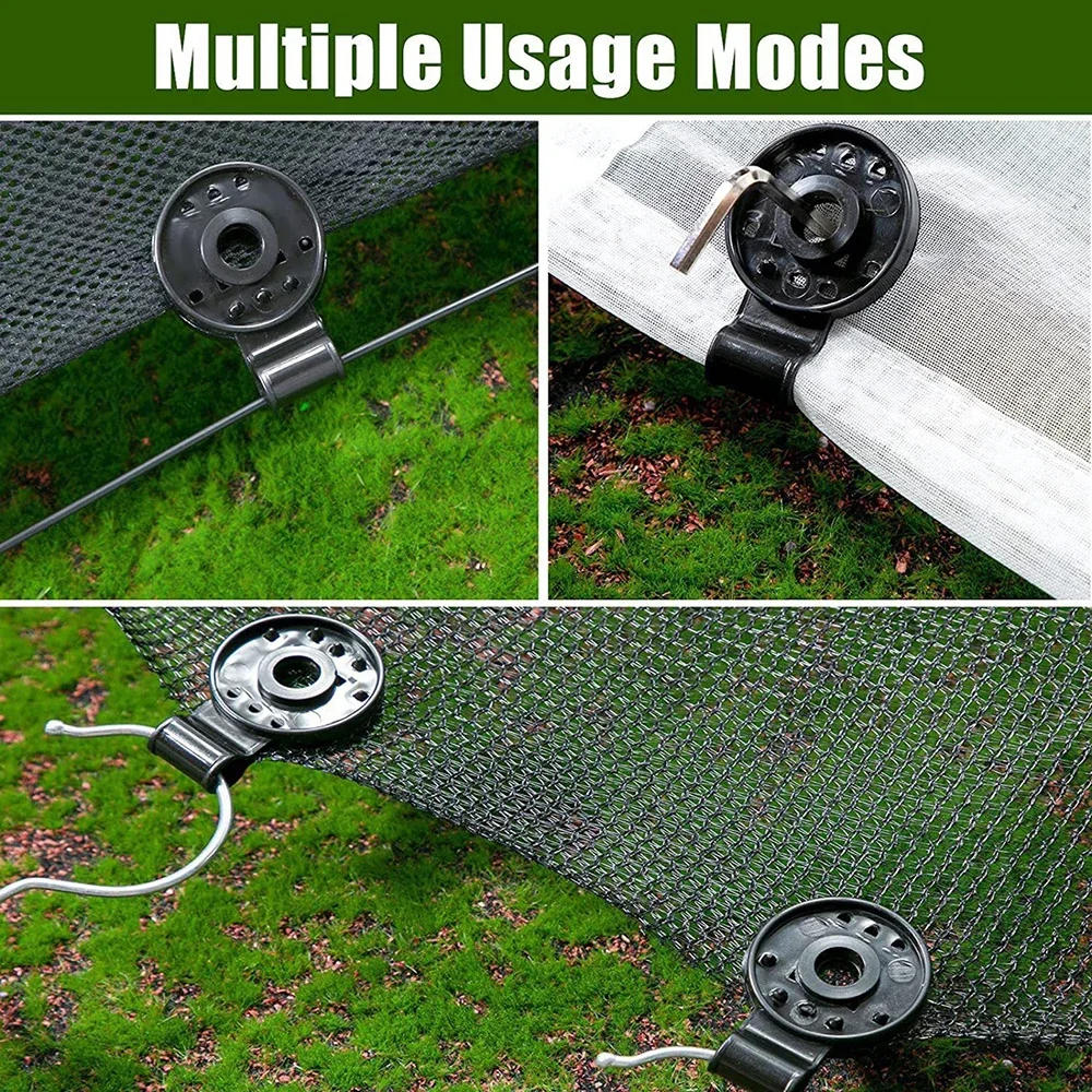 Description Picture 4 of item30-300pcs Shade Cloth Clip Shade Fabric Clamps Accessories Grommets Net Mesh Cover Sunblock Fabric In Garden Backyard Greenhouse