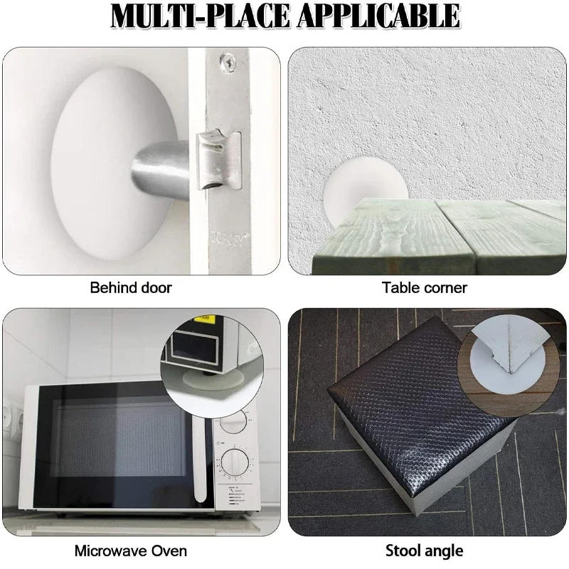 Description Picture 5 of itemNordic Silicone Self-Adhesive Door Barrier Protector Door Handle Buffer Protective Bezel Silencer Anti-Collision Pad Cushion
