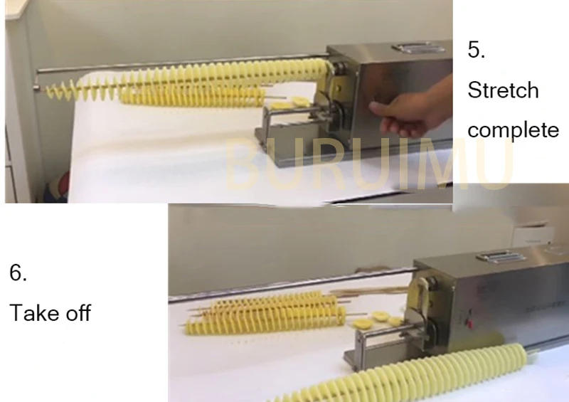 Description Picture 5 of itemElectric Potato Twister Machine Stainless Steel Potato Machine Toronto Potato Slicer Automatic Spiral Potato Stick