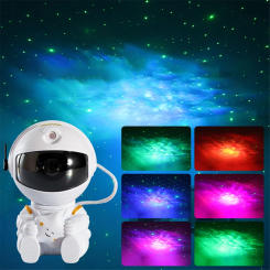 Galaxy Star Projector Led Night Light Starry Sky Astronaut Atmosphere Lamp For Decorative Bedroom Ceiling Kids Children Gifts