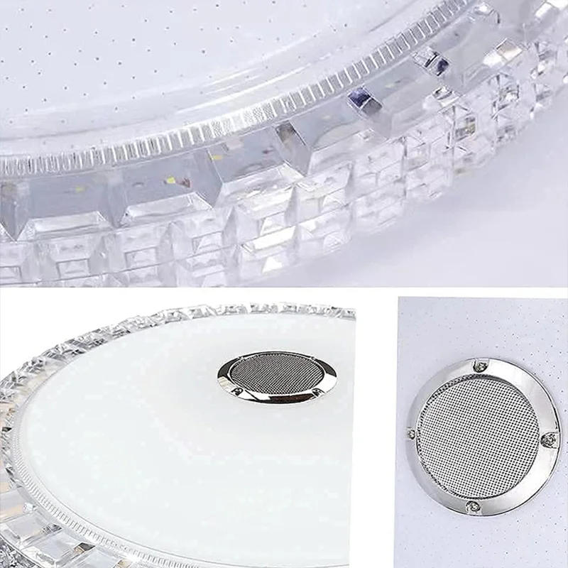 Description Picture 6 of itemLED Ceiling Light Smart App Control RGB Music Ceiling Lamp Bluetooth Speaker Indoor Living Recreation Room Bedroom Light110/220V