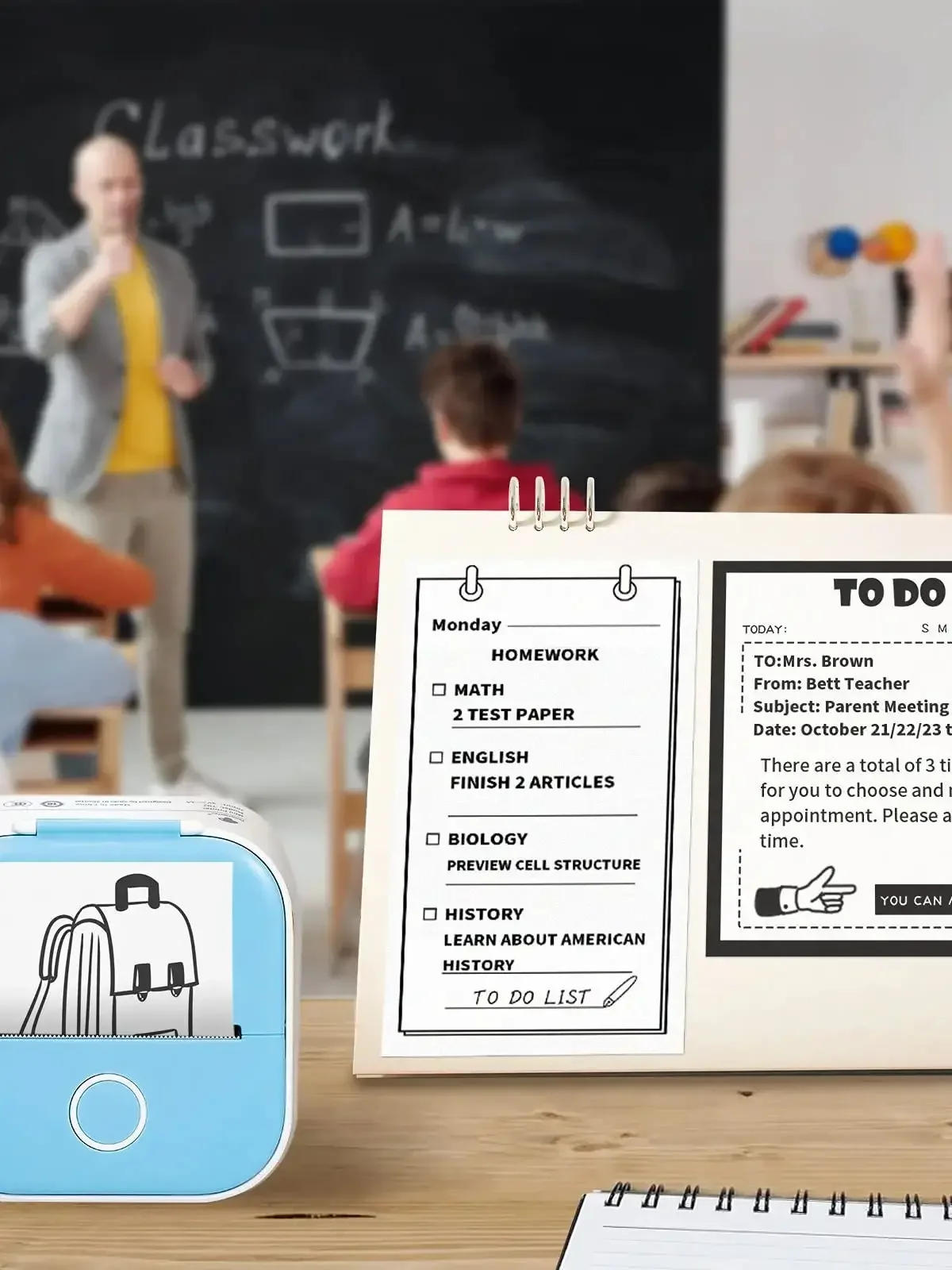 Description Picture 6 of itemThermal printer Paper Adhesive Photo Paper For Phomemo/Memoking M02/T02 Use Barcode Labels Address Labels Logo Labels