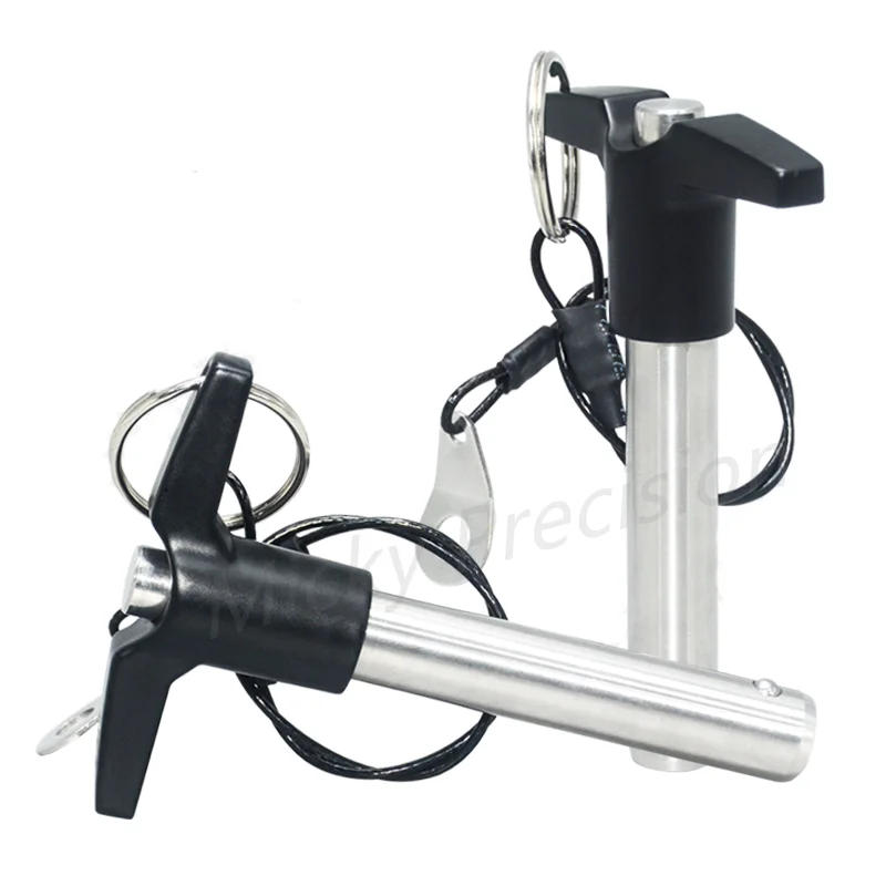 Description Picture 4 of itemStock Ball lock pin T-handle Quick release pin quick insertion pin safety pin Stainless steel  diameter 5-20mm length 10-100