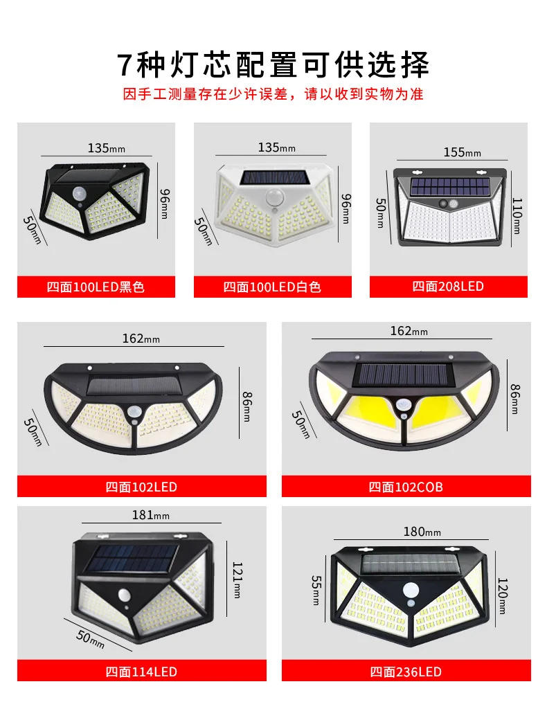 Description Picture 4 of itemSolar Lamp Outdoor Waterproof Wall Infrared Sensor Lamp Courtyard Wall Lamp Solar Street  solar light outdoors light outdoors