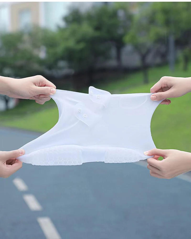 Description Picture 6 of itemM-XXL Rain Shoe Cover Waterproof Anti-slip Outdoor Rain Boots Wear-resistant Rubber Overshoes for Women Men Shoes Accessories