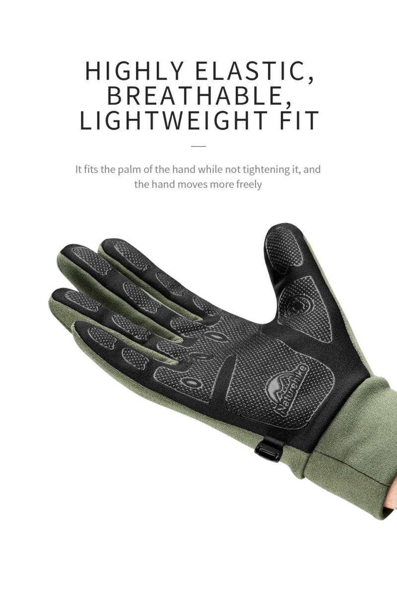 Description Picture 6 of itemNaturehike Outdoor Gloves Touch Screen Anti-skid Gloves Mountaineering Cycling Hiking Non-Slip Portable Gloves Warm gloves
