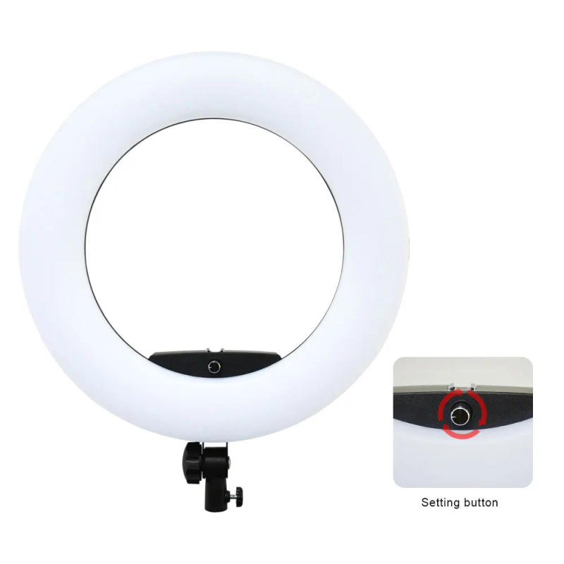 Description Picture 5 of item18inch Ring Lights with Tripod Remote Control LED Video Lamp FE480 96W Fill Light Bi-color Photo Studio for Makeup Beauty Salon