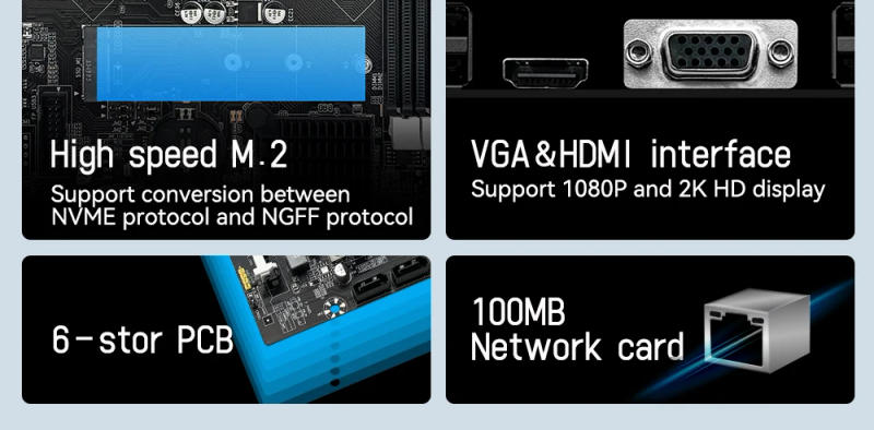 Description Picture 4 of itemMACHINIST H61 Motherboard LGA 1155 DDR3 RAM Compatible With Intel Core CPUs 2nd And 3rd Generations Supports M.2 NVME SDD