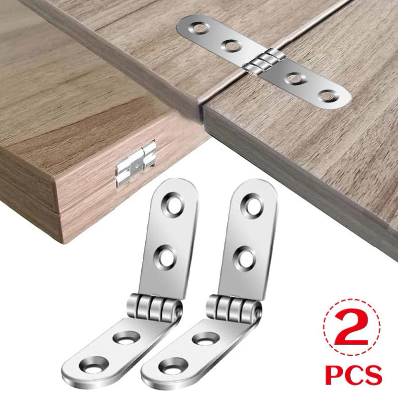 Description Picture 6 of item2pcs 180 Degree Foldable Hinge Flap Screw-On Hinges For Sewing Machine Cabinet Folding Tables Furniture Hardware