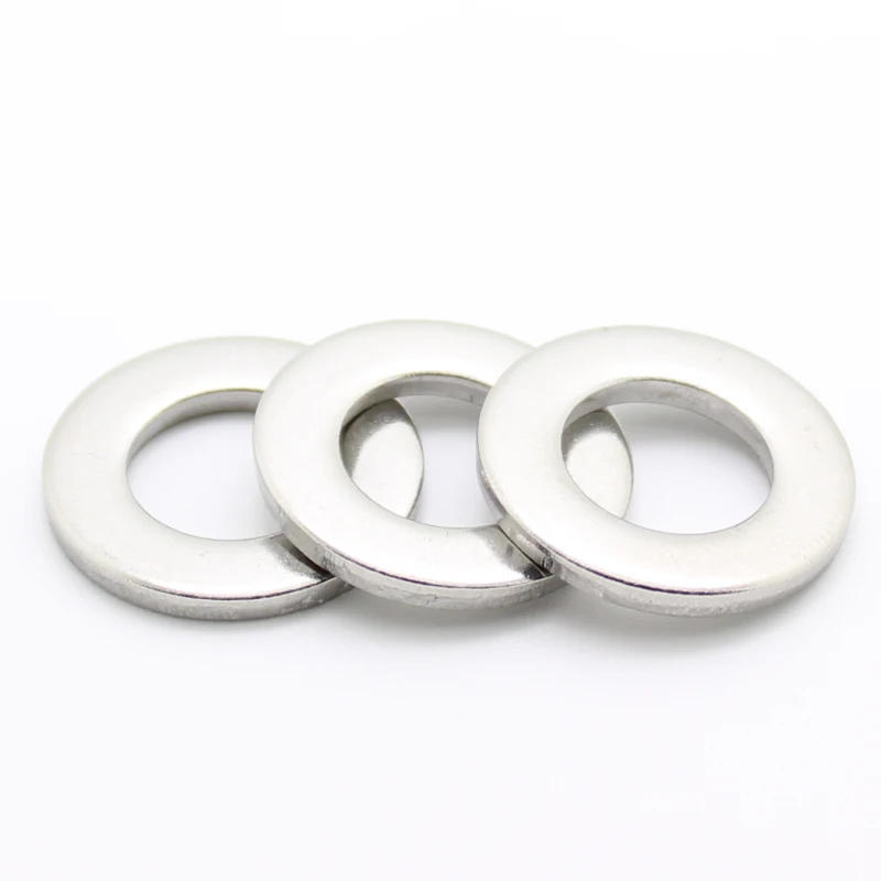 Description Picture 5 of item100pc Washers GB97 A2 304 Stainless Steel Flat Washer Plain Gasket Ring for M1.6 M2 M2.5 M3 M4 M5 M6 Screw Bolt Silver Hardware