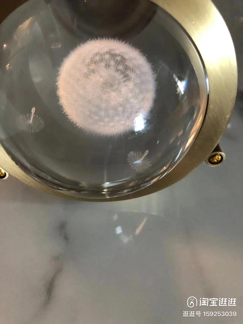 Description Picture 3 of itemIWHD Nordic Modern Crystal Ball Pendant Lights Fixtures Bedroom Dinning Living Room Pure Copper Hanging Lamp Lighting Luminaria