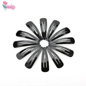 100 Pcs Baby Hair Snap Clips Accessories For Women Black Hairgrips Barrettes Head Hairpins Jewelry