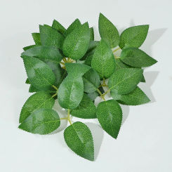 20/50Pcs Silk Roses Green Leaf Artificial Plants Decorative Flowers for Wreaths Christmas Home Decor Wedding Bridal Accessories