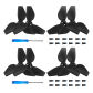 Black 8pcs