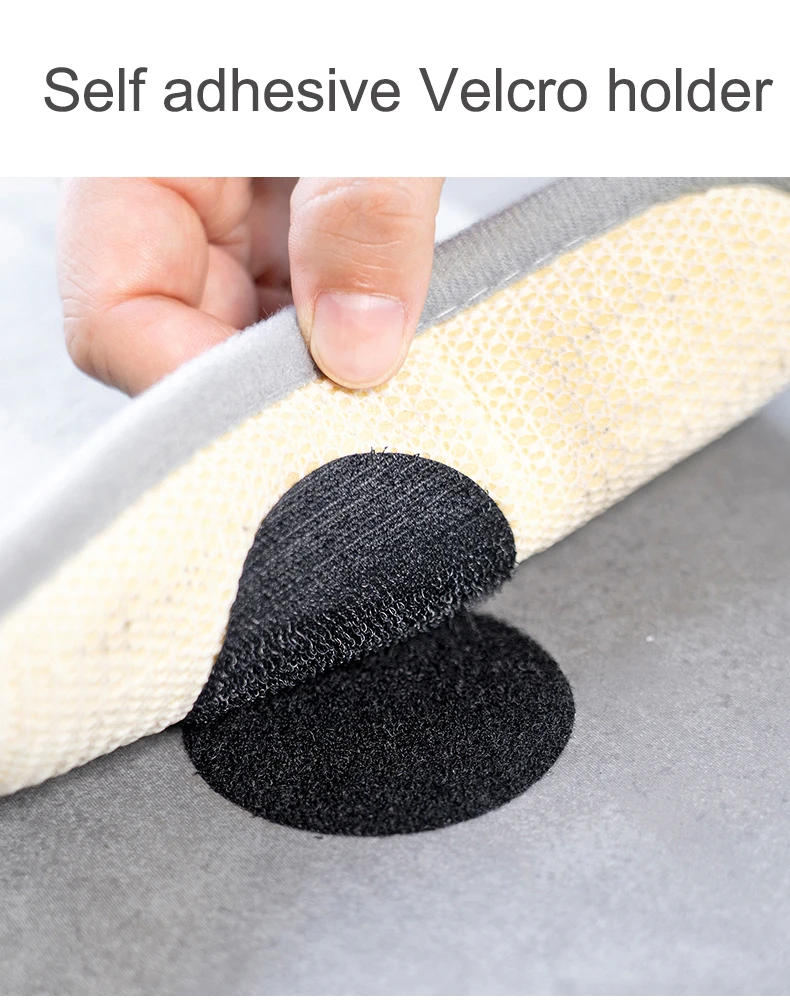 Description Picture 2 of item5-30Pair 60mm Round Hook and Loop Fasteners Tape Nylon Sticker Self Adhesive Mounting Double Sided Tape For Carpet Anti Slip Mat