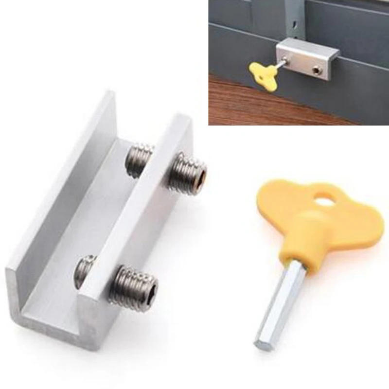 Description Picture 2 of itemAluminum Alloy Window Lock Stopper Sliding Window Anti-theft lock Window Sliding Door Baby Kids Child Safety Doors Lock