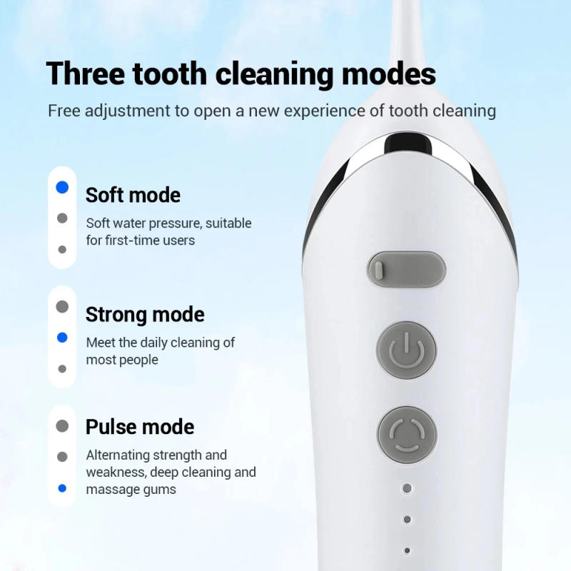 Description Picture 4 of itemXiaomi Youpin Irrigator Dental Professional Water Pick Electric Mouth Washing Machine 3 Modes Teeth Cleaning Whitening Tool New
