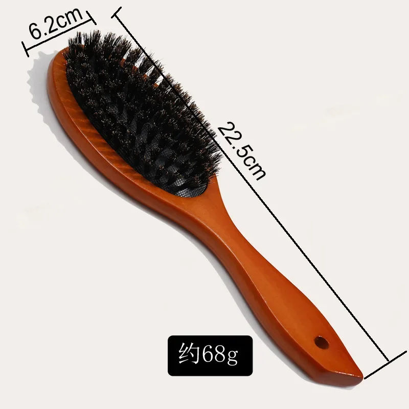 Wood Handle Hair Brush Boar Bristle